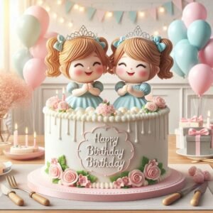 Happy Birthday Greeting For Twins