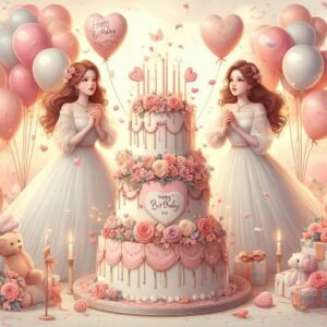 Happy Birthday Greeting For Twins