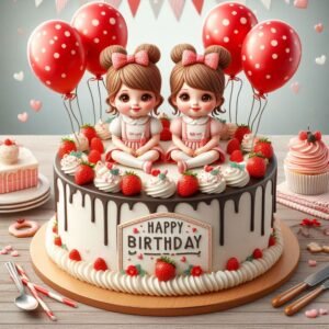 Happy Birthday Greeting For Twins