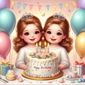 Happy Bday Greetings For Twins