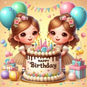 Happy Bday Greetings For Twins