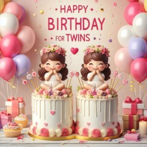 Happy Bday Greetings For Twins