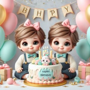 Happy Bday Blessings For Twins